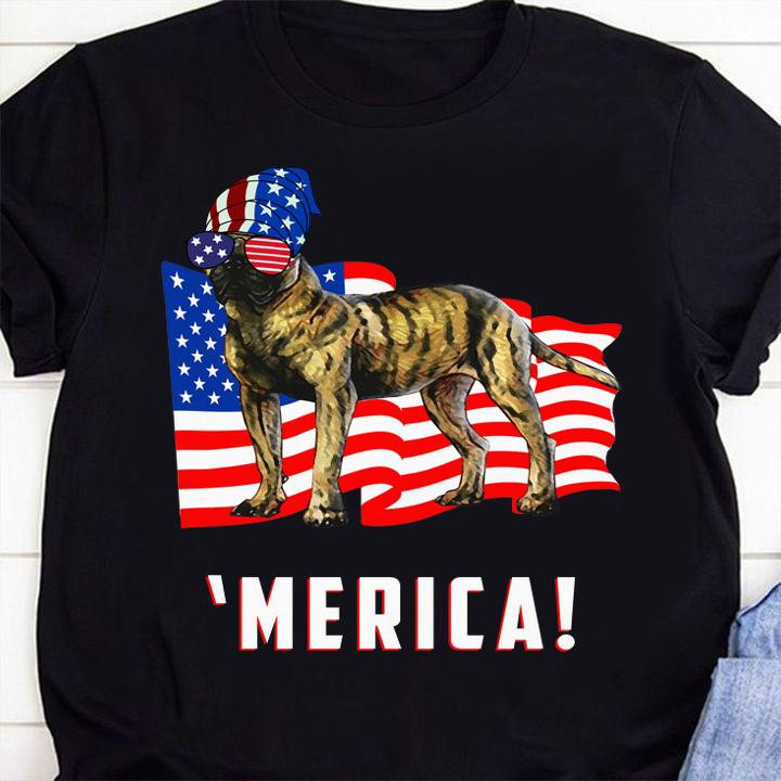 4th Of July Presa Canario Dog Merica Tee t-shirt shirt
