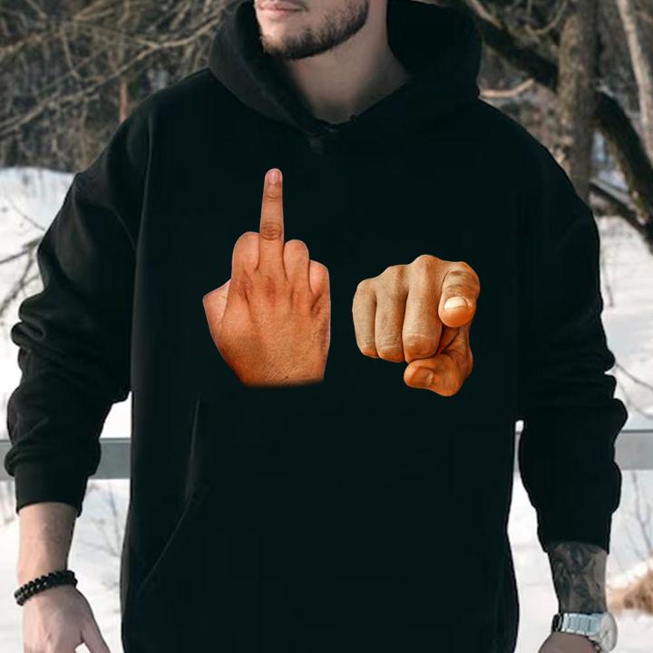 Fuck You Middle Finger t-shirt hoodie