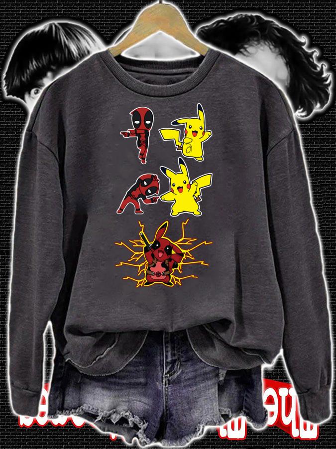 Awesome Deadpool fusion Pikachu become Pikapool t-shirt sweatshirt
