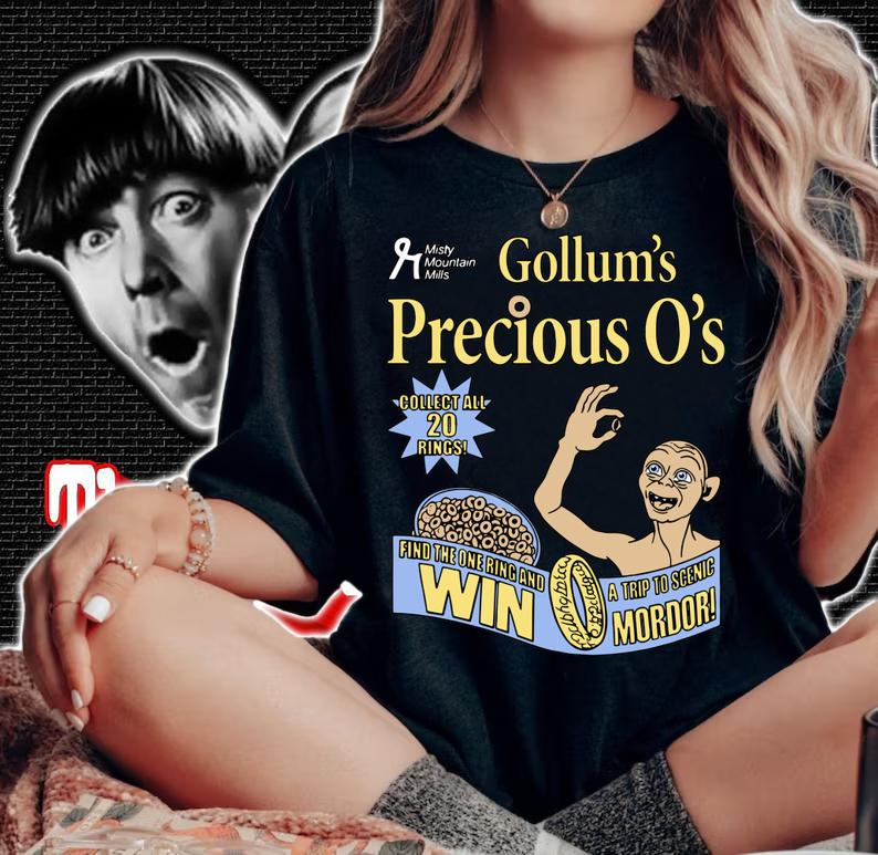Gollum’s precious o’s collect all 20 rings find the one ring and win a trip to scenic mordor t-shirt woman shirt