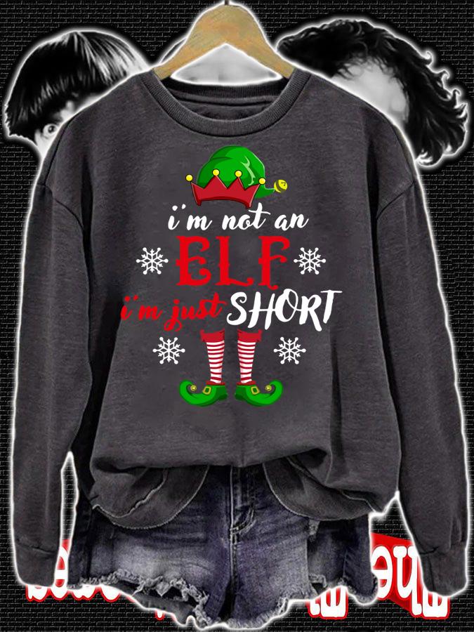 Awesome I'm not an Elf i'm just short funny christmas men women gift t-shirt sweatshirt