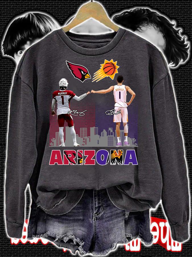 Arizona sports teams Arizona Cardinals Phoenix Suns Kyler Murray and Devin Booker Signed t-shirt sweatshirt