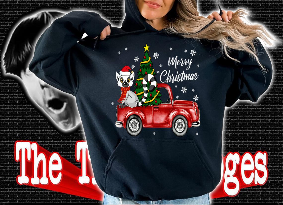 Lemur Truck Christmas Costume Funny Lemur Lover Gift sweater t-shirt hoodie