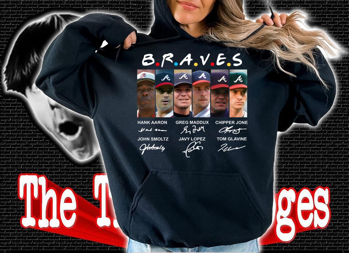 Atlanta Braves Team Signature Friends t-shirt hoodie