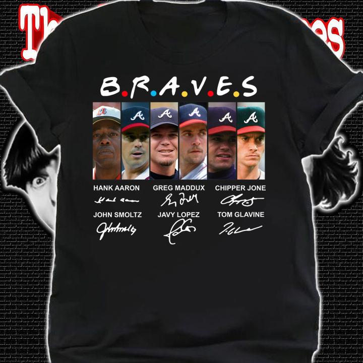 Atlanta Braves Team Signature Friends t-shirt shirt