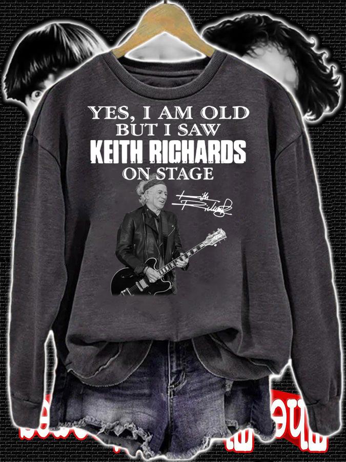Yes I Am Old But I Saw Keith Richards Play Guitar On Stage Signature t-shirt sweatshirt