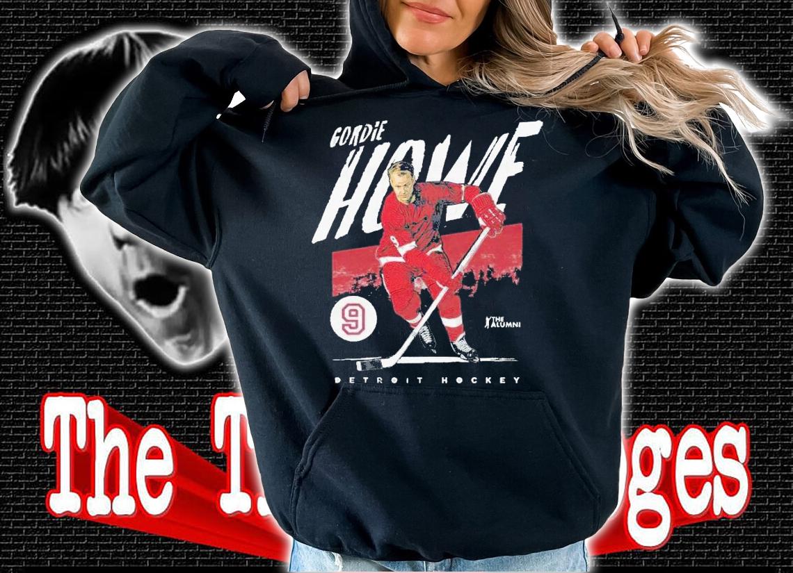 Detroit Red Wings Gordie Howe #9 Grunge t-shirt hoodie