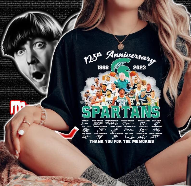 125th anniversary 1898 2023 Spartans thank you for the memories shirt t-shirt woman shirt