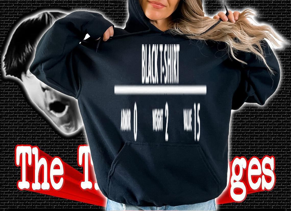 Black T-Shirt Armor 0 Weight 2 Value 15 t-shirt hoodie