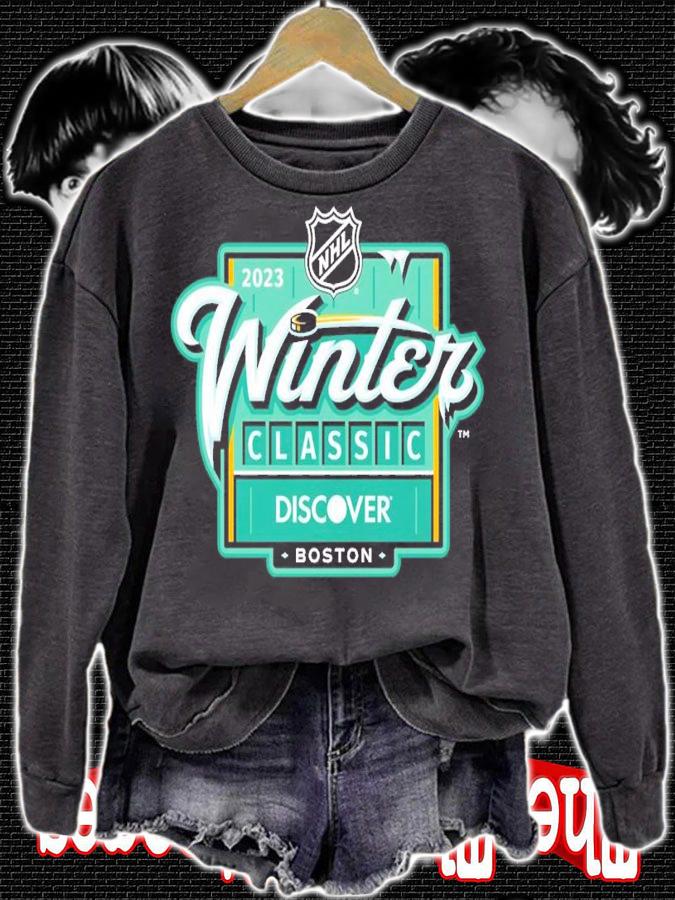 Boston Bruins Vs Pittsburgh Penguins NHL Winter Classic Event Logo 2023 Shirt t-shirt sweatshirt