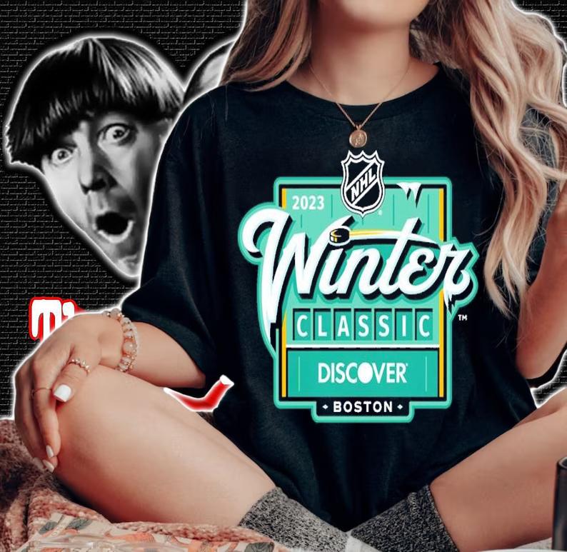 Boston Bruins Vs Pittsburgh Penguins NHL Winter Classic Event Logo 2023 Shirt t-shirt woman shirt