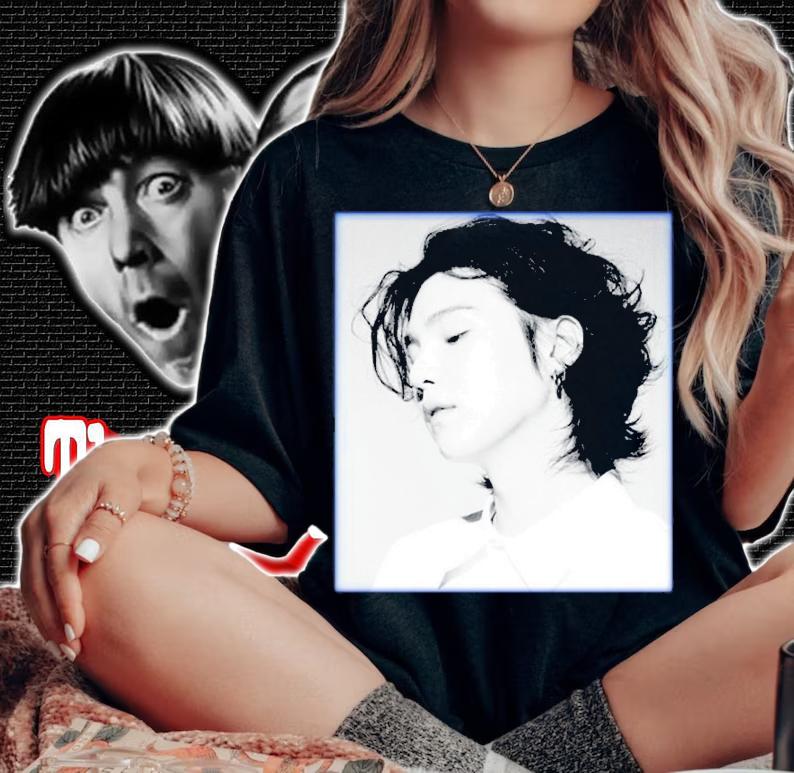 BTS Suga Beauty Yoongi Long Hair Shirt t-shirt woman shirt