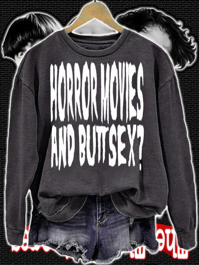 Horror movies and butt sex shirt t-shirt sweatshirt