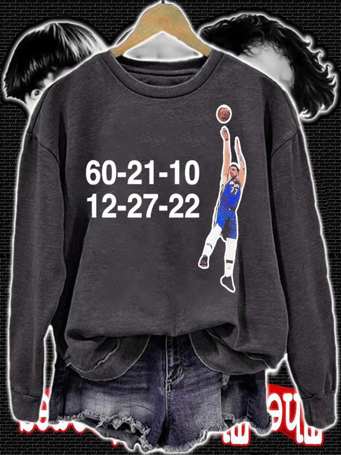 Luka Doncic 60-21-10 12-27-22 shirt t-shirt sweatshirt