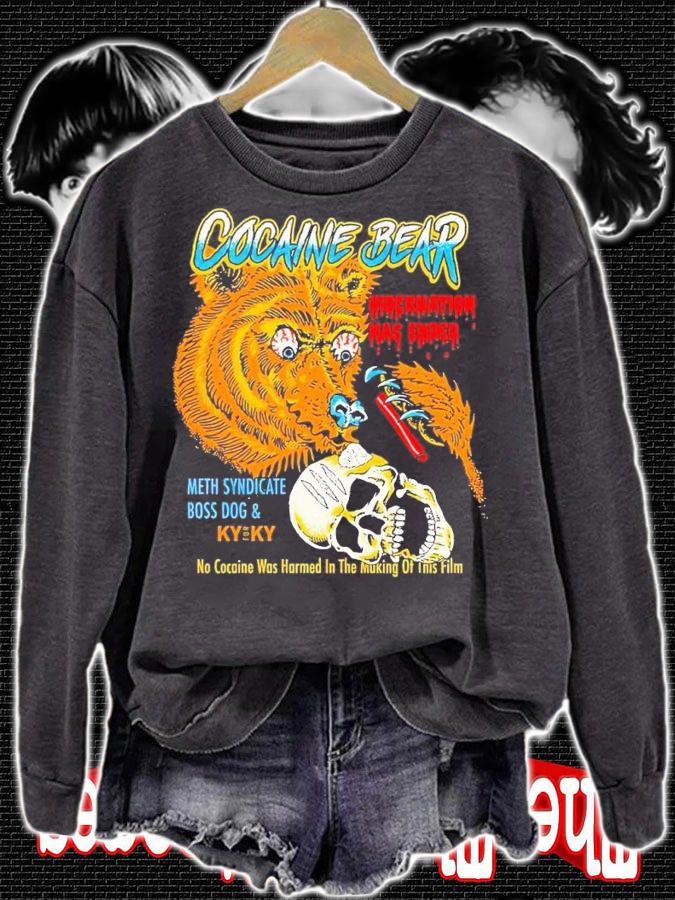 Meth Syndicate X Boss Dog Cocain Bear no cocaine was harmed in the making of this shirt t-shirt sweatshirt