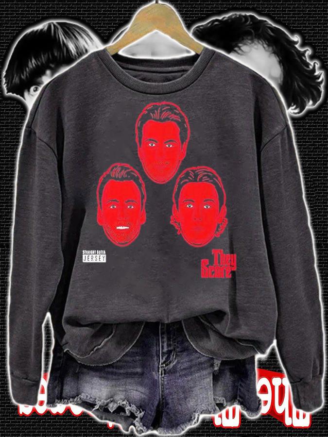 Nico Hischier Jesper Bratt And Jack Hughes They Score Shirt t-shirt sweatshirt