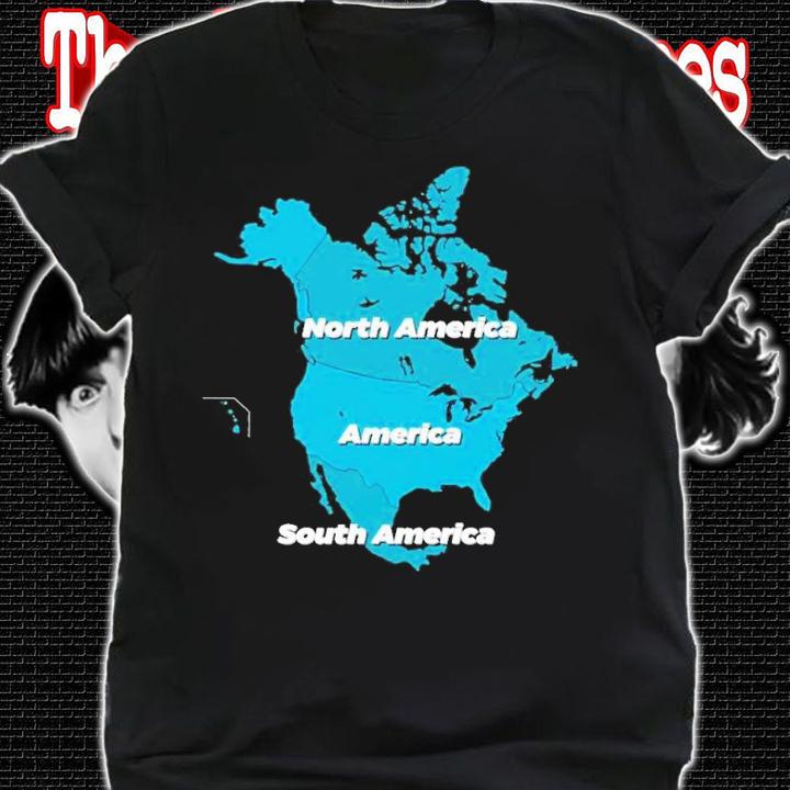 North America America South America shirt t-shirt shirt