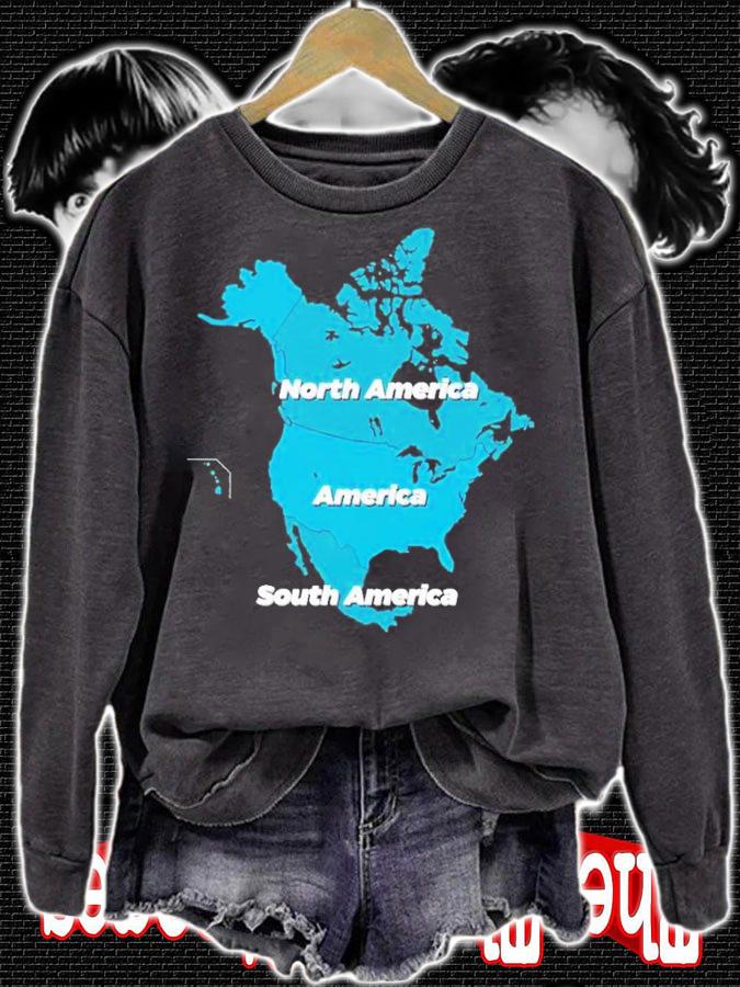 North America America South America shirt t-shirt sweatshirt