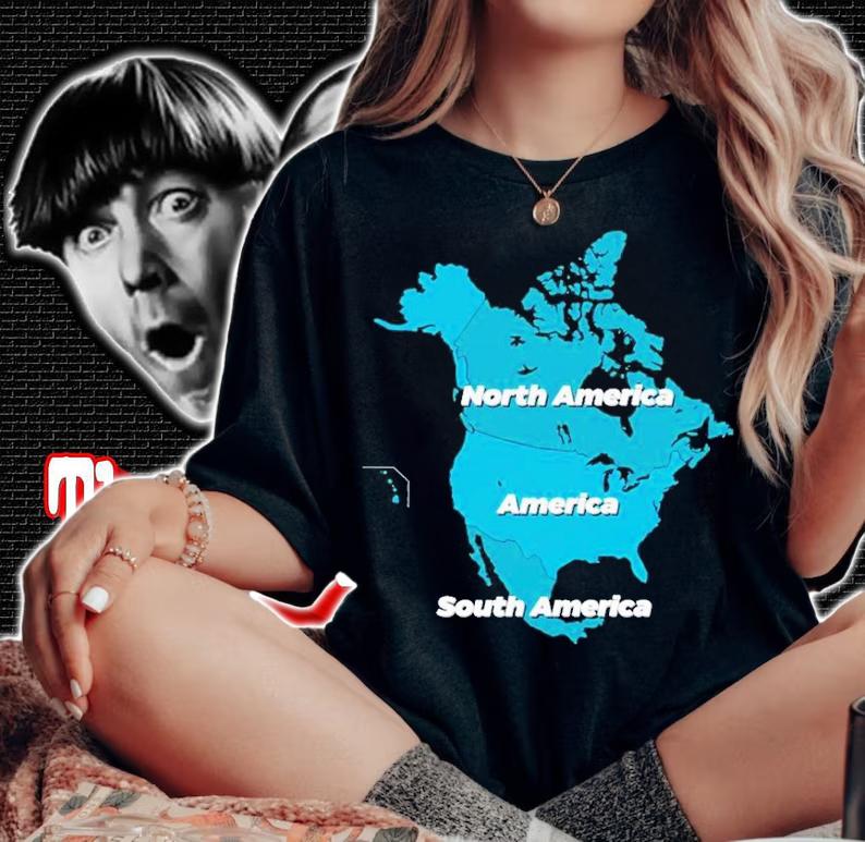 North America America South America shirt t-shirt woman shirt