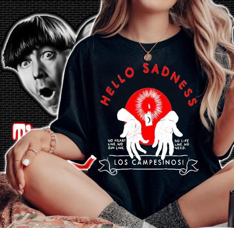 Hello Sadness No Heart Line No Sun Line No Life Line No Need Kids Shirt t-shirt
