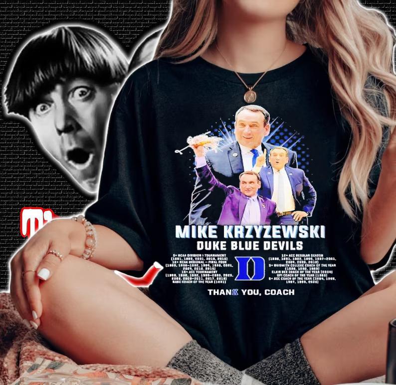 Mike Krzyzewski Duke Blue Devils thank you Coach shirt t-shirt