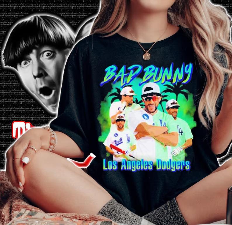 LA Los Angeles Dodgers Bad Bunny Dodgers Shirt t-shirt