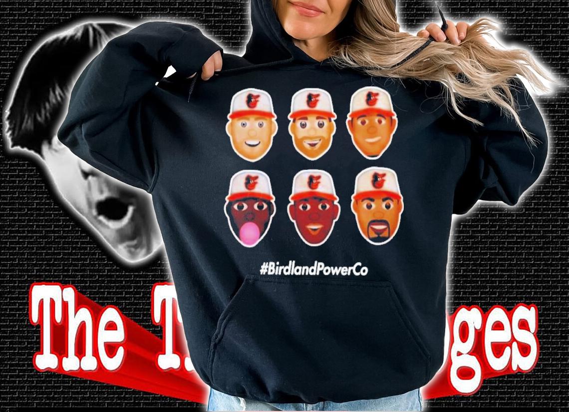 Birdland Power Co Homerun Emoji Orange Shirt t-shirt hoodie