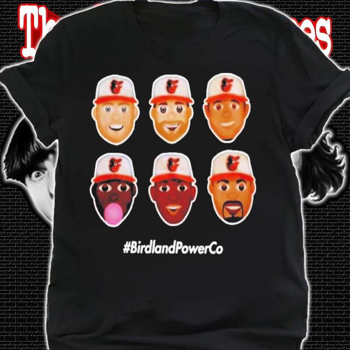 Birdland Power Co Homerun Emoji Orange Shirt t-shirt shirt