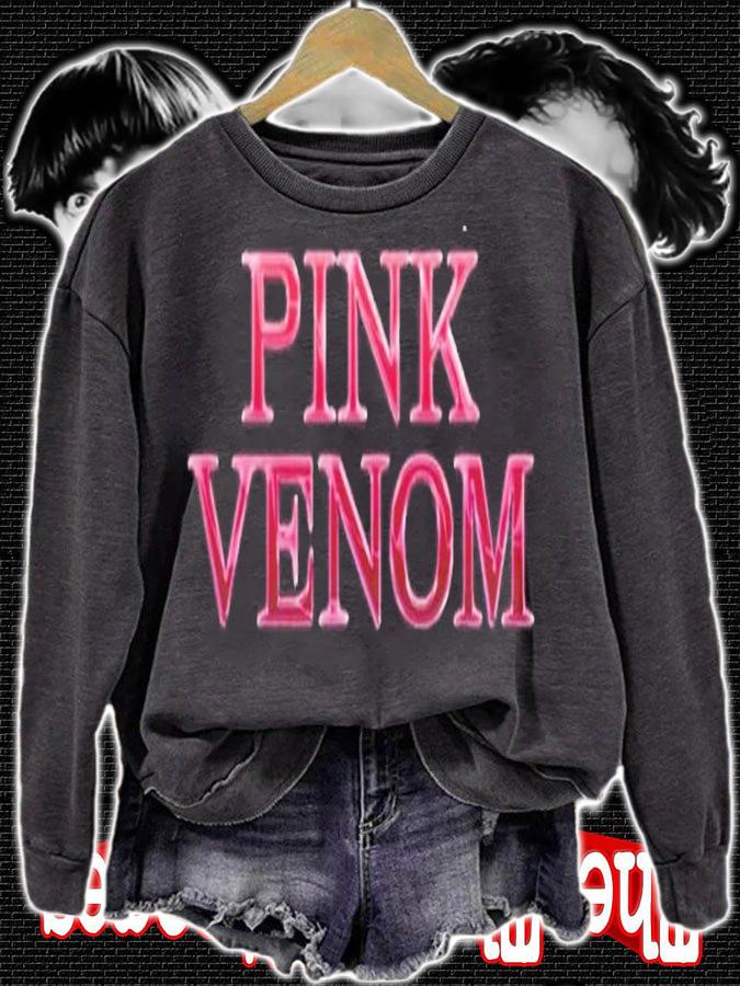 Logo Effect Blackpink Pink Venom Shirt t-shirt sweatshirt