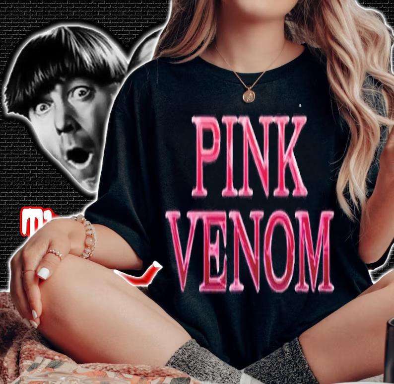 Logo Effect Blackpink Pink Venom Shirt t-shirt woman shirt