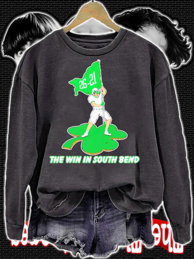 Marshall Thundering Herd 26 21 the win in South Bend shirt t-shirt