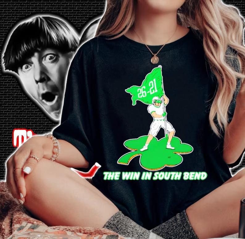 Marshall Thundering Herd 26 21 the win in South Bend shirt t-shirt