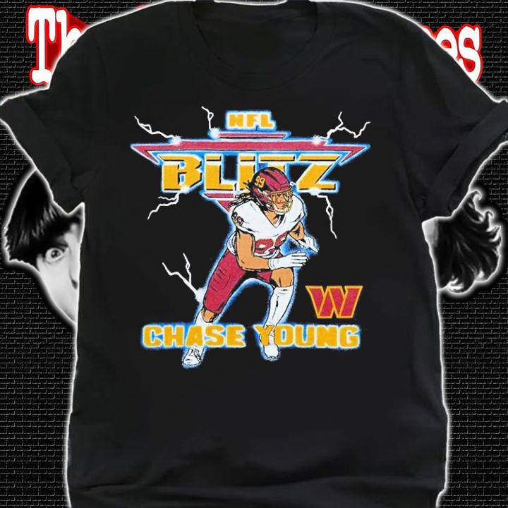 NFL Blitz Commanders Chase Young shirt t-shirt