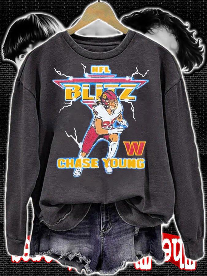 NFL Blitz Commanders Chase Young shirt t-shirt