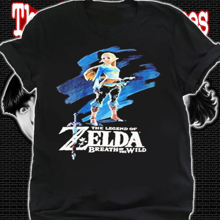 Nintendo Men's Breath of The Wild Zelda Paint shirt t-shirt shirt