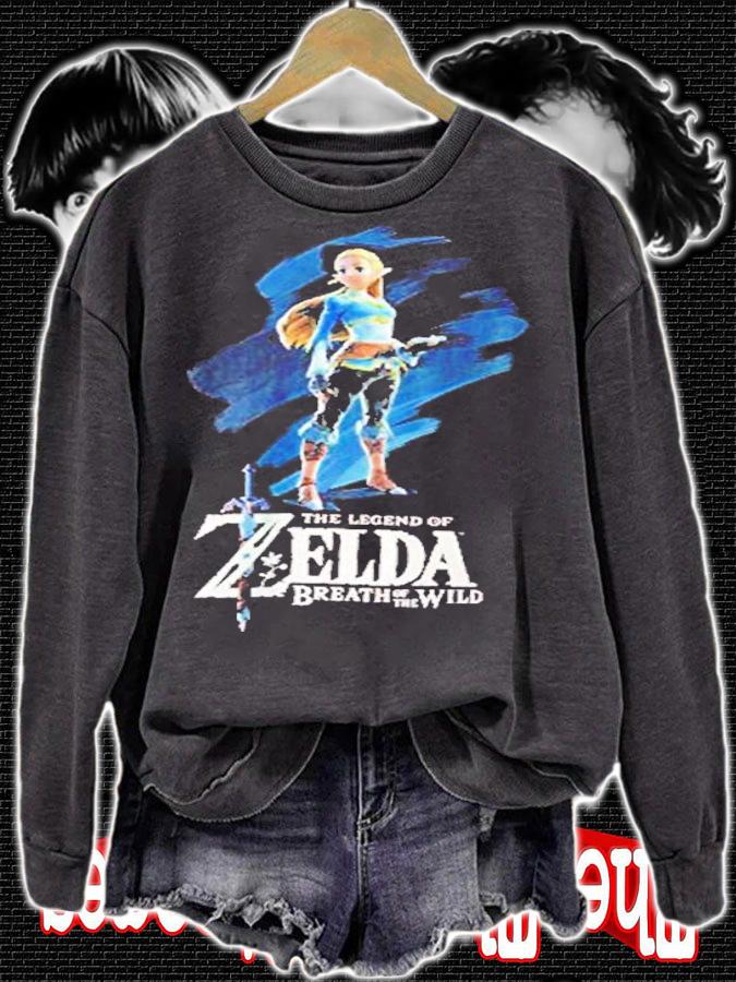 Nintendo Men's Breath of The Wild Zelda Paint shirt t-shirt sweatshirt