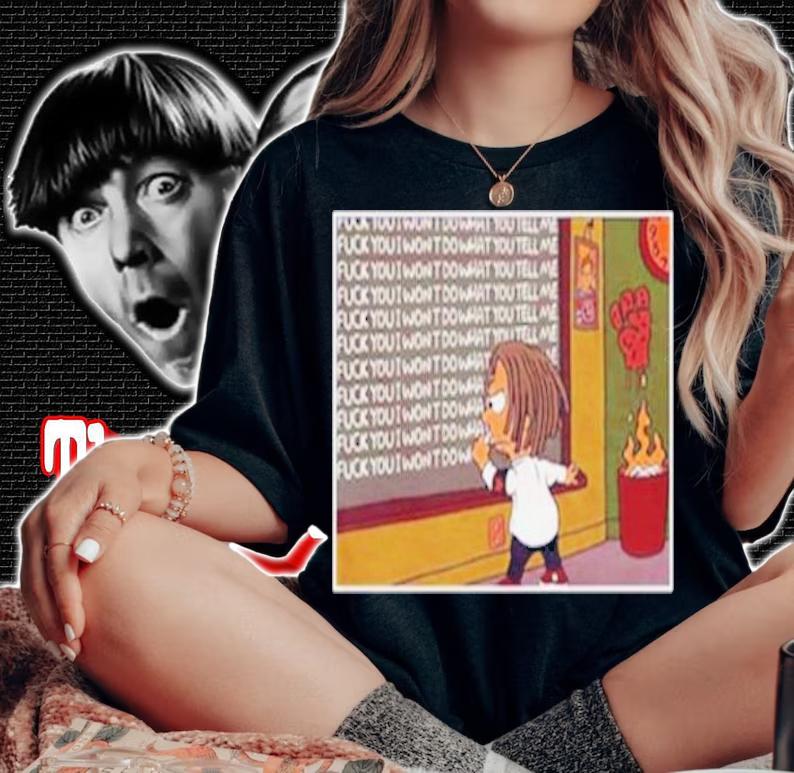 Rage against the machine Simpsons shirt t-shirt