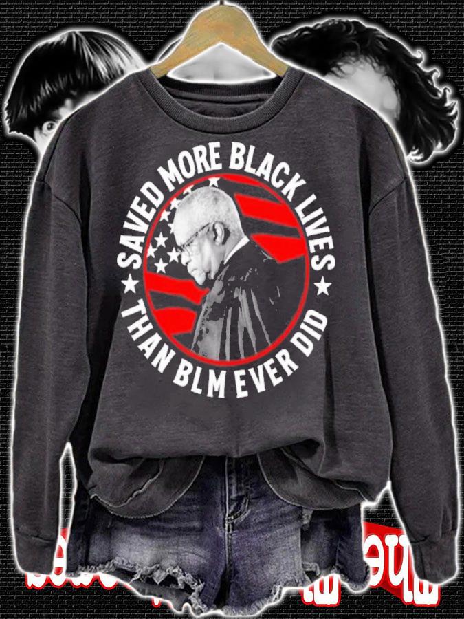 Clarence Thomas Saved More Black Lives Than Blm Ever Did Ron Filipkowski Shirt t-shirt sweatshirt