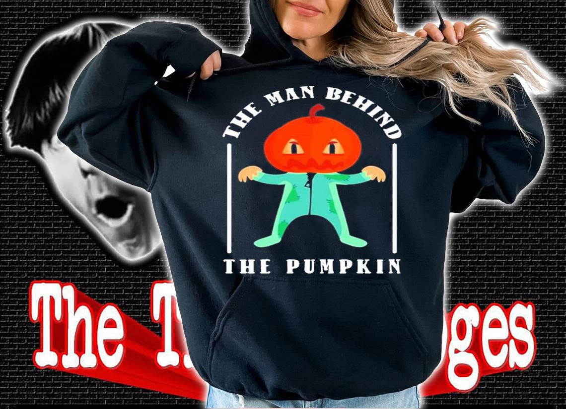 Halloween Pregnancy Man Behind Pumpkin Halloween Pregnancy shirt t-shirt hoodie