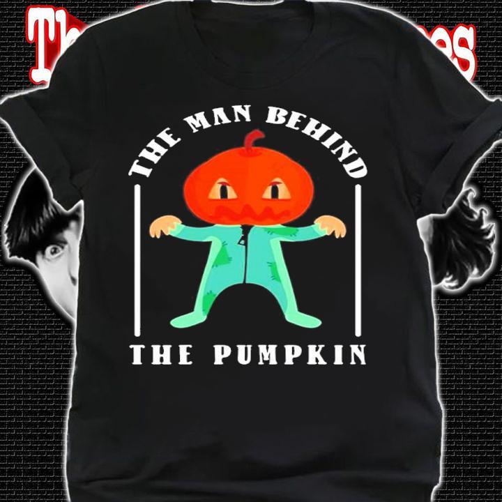 Halloween Pregnancy Man Behind Pumpkin Halloween Pregnancy shirt t-shirt shirt