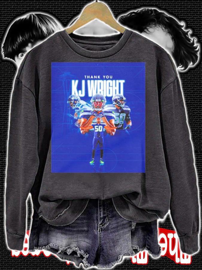 Seattle Seahawks Thank You KJ Wright 50 Forever Shirt t-shirt sweatshirt