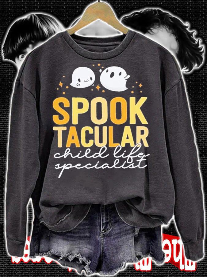 Spooktacular Child Life Specialist Halloween T-Shirt t-shirt sweatshirt