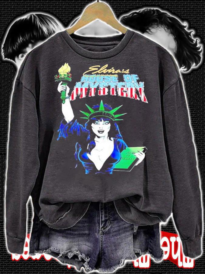 Statue Of Liberty Elvira's House Of Mystery Shirt t-shirt sweatshirt