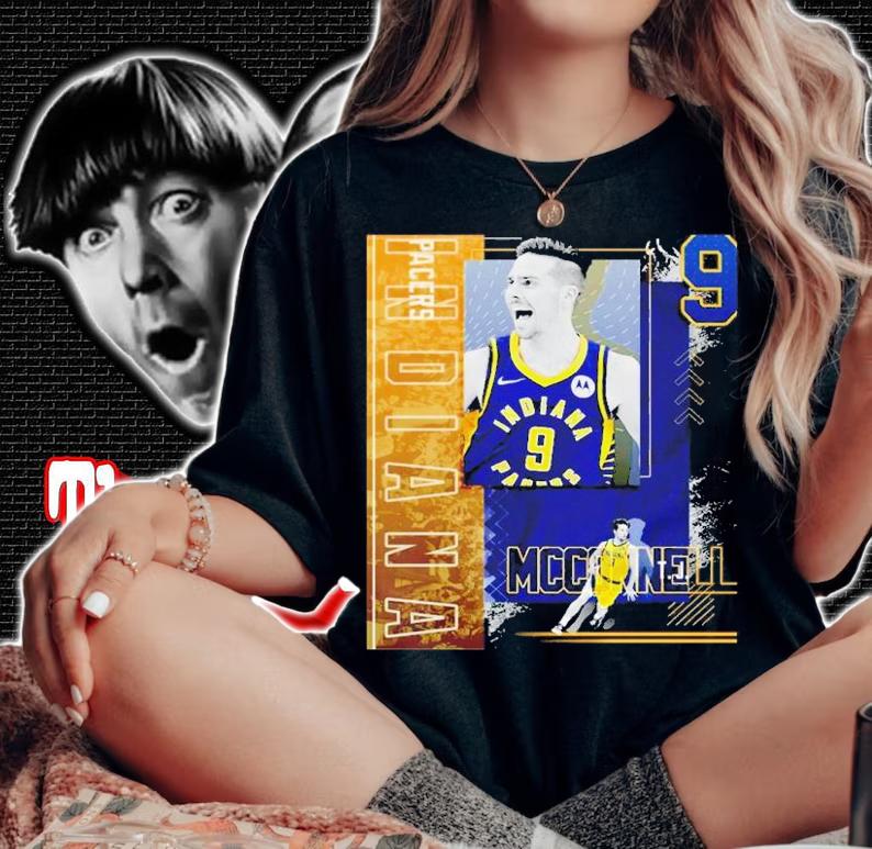 T.J. McConnell Basketball Paper Poster Pacers 2 Shirt t-shirt woman shirt