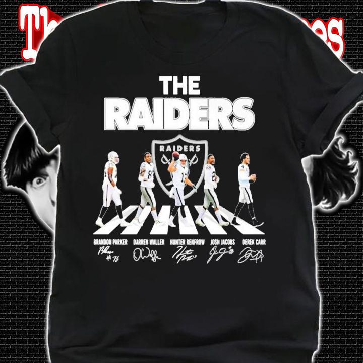 The Raiders Abbey Road Brandon Parker Darren Waller Hunter Renfrow shirt t-shirt shirt