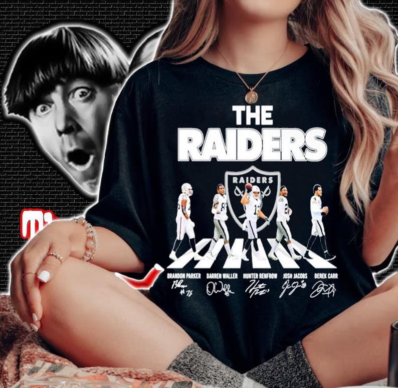 The Raiders Abbey Road Brandon Parker Darren Waller Hunter Renfrow shirt t-shirt woman shirt