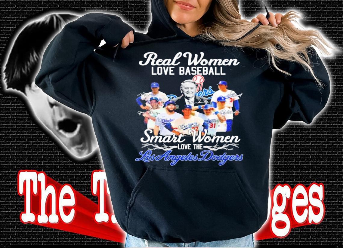 Vin Scully Real Women Love Baseball Smart Women Love The Los Angeles Dodgers Signatures Shirt t-shirt