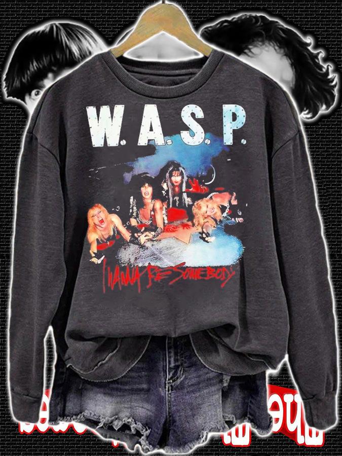 Wasp I Wanna Be Somebody Hip Hop Men shirt t-shirt