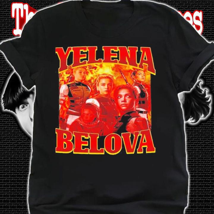 Yelena Belova Florence Pugh Awesome For Music Fan Halloween Spooky Night Shirt t-shirt