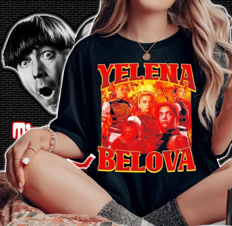 Yelena Belova Florence Pugh Awesome For Music Fan Halloween Spooky Night Shirt t-shirt